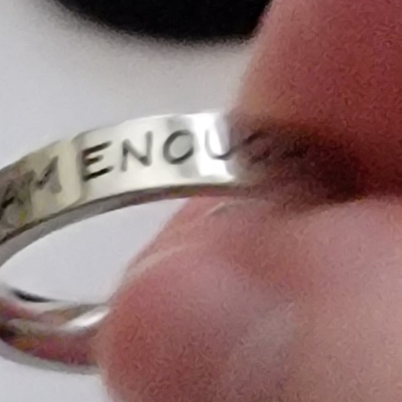 New Engraved Ring. I Am Enough. - Picture 4 of 5